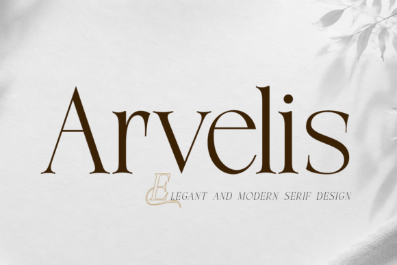 Arvelis: A Serif Font Family for Timeless Design
