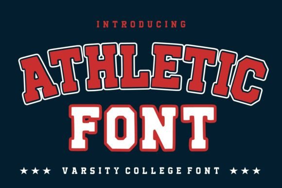 Athletic Font: Bold Varsity Style for Modern Design
