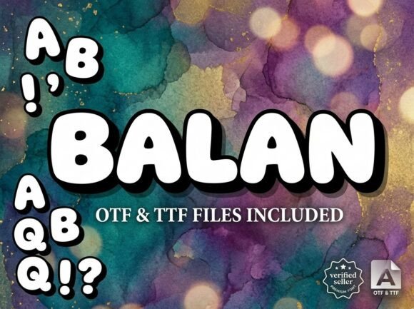 Balan: A Decorative Display Font for Bold Creators