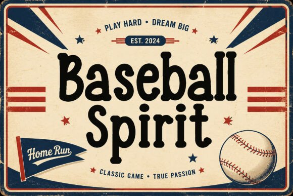 Baseball Spirit: More Than Just a Display Font for Your Projects