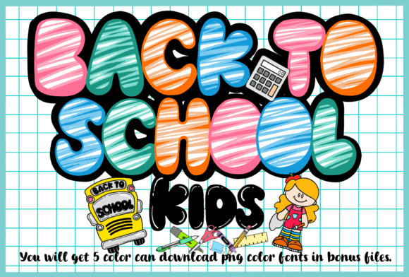 Black to School Kids: A Playful Crayon Font for Creative Projects