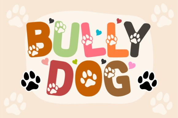 Bully Dog Font: A Playful Paw Print for Pet Projects