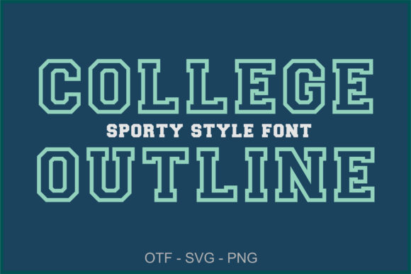 College Outline: A Bold Typeface for Modern Branding
