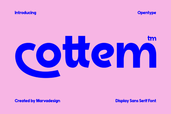 Cottem: A Bold Sans Serif for Modern Design Projects