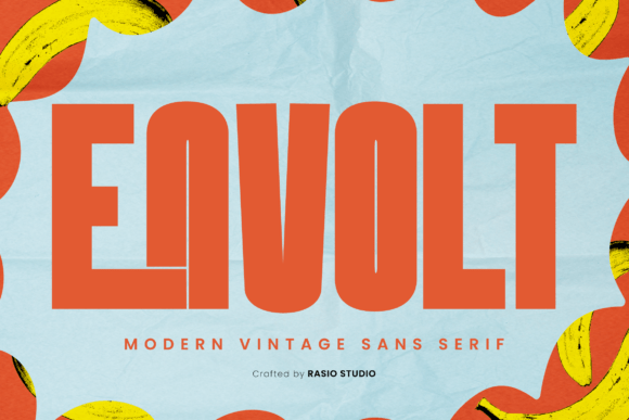 Envolt: A Modern Vintage Font with a Playful Pop-Art Soul