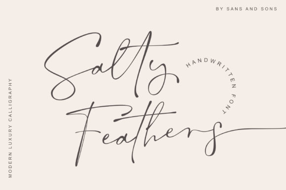 Exploring Salty Feathers: An Elegant Handwritten Font