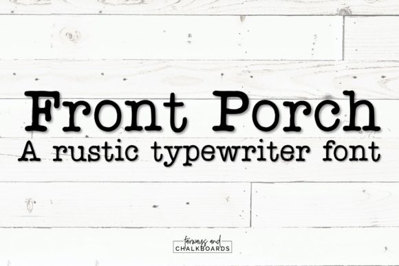 Front Porch: A Retro Slab Serif with Modern Appeal