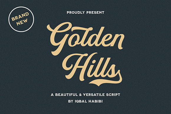 Golden Hills: A Modern Handwritten Font for Authentic Brands
