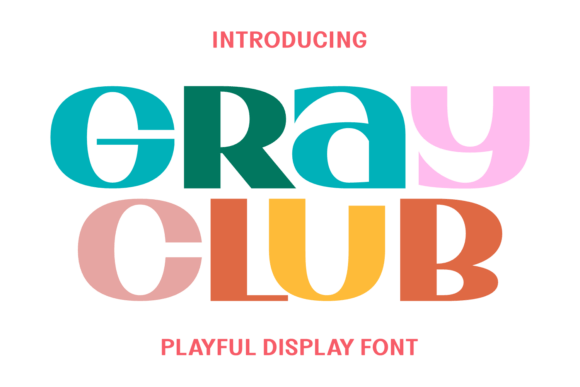 Gray Club: The Delightful Font for Charming Designs