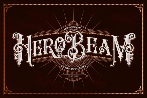 Hero Beam: A Bold Blackletter Font for Modern Design