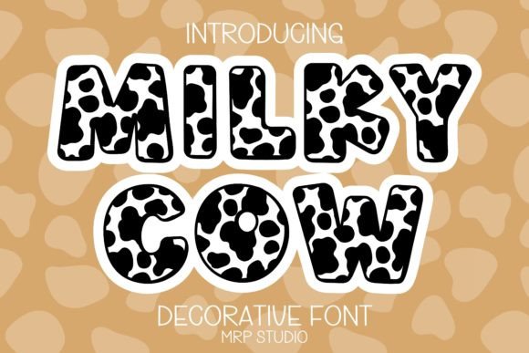 Milky Cow: A Playful Font for Creative Projects
