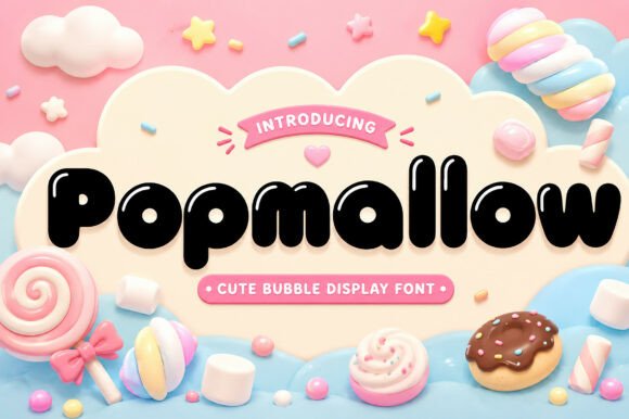 Popmallow: A Sweet Bubble Font for Joyful Design