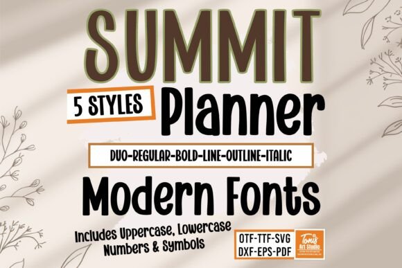 Summit Planner Bundle: A Modern Serif for Every Project