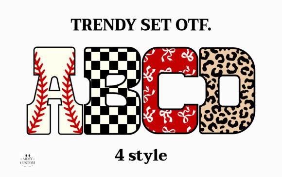 Trendy Set: A Typeface for Game Day and Beyond