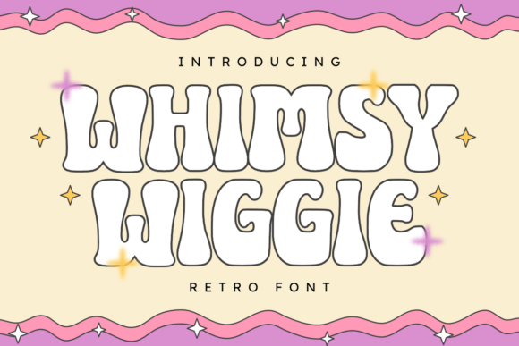 Whimsy Wiggle: A Playful Retro Font for Creative Projects