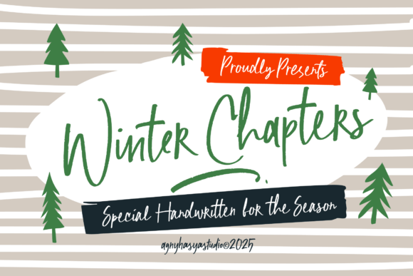 Winter Chapters: A Handwritten Font for Cozy Designs